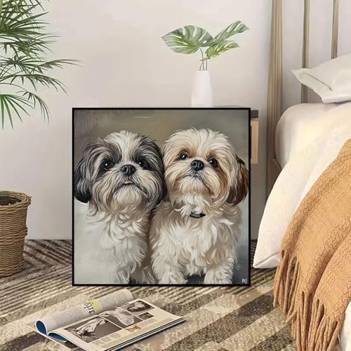 Xylogist Dog Diamond Art Kits for Adults 13.8x13.8 inch