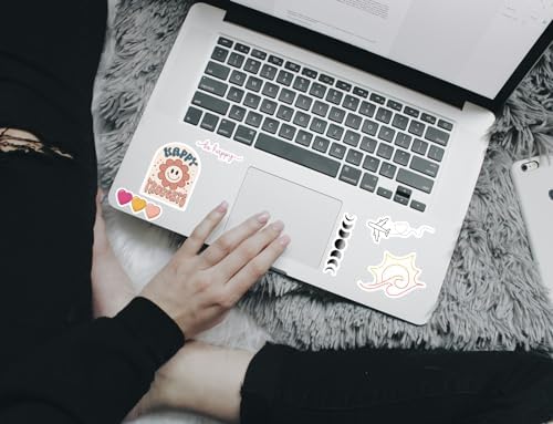 300 Pcs Preppy Stickers, Summer Stickers for Water Bottles Girls, Laptop Accessory Waterproof, Cute Decals for Phone Waterbottle MacBook Cup, Summer Themed Stickers for Teens