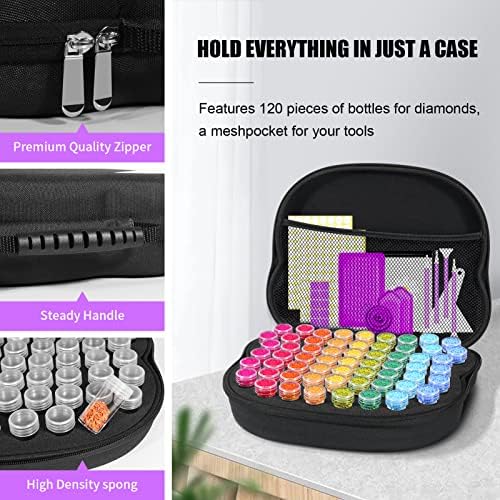 ZORETCO Diamond Art Storage - 120 Containers Diamond Art Kits for Adults