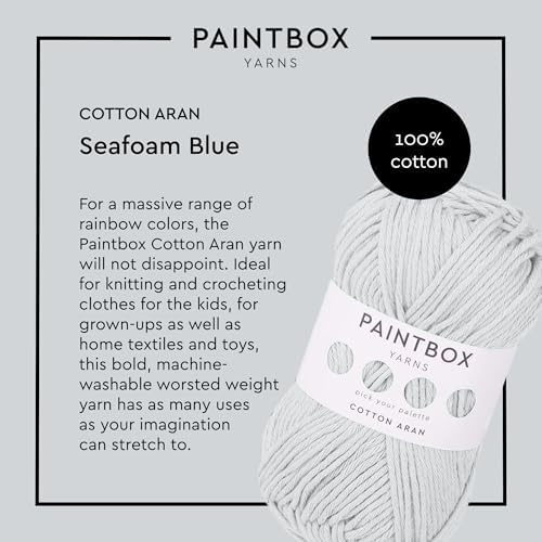 Paintbox Yarns 100% Cotton Aran Yarn 1.76oz / 50g, 93yds / 85m