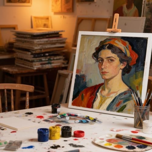 5 Pack 100% Cotton Stretched Canvas for Painting | Multi Sizes 4x6,6x8,8x10,9x12,11x14,Acid-Free Canvas for Oil & Acrylic,Kids,Beginners & Artists,art supplies for adults