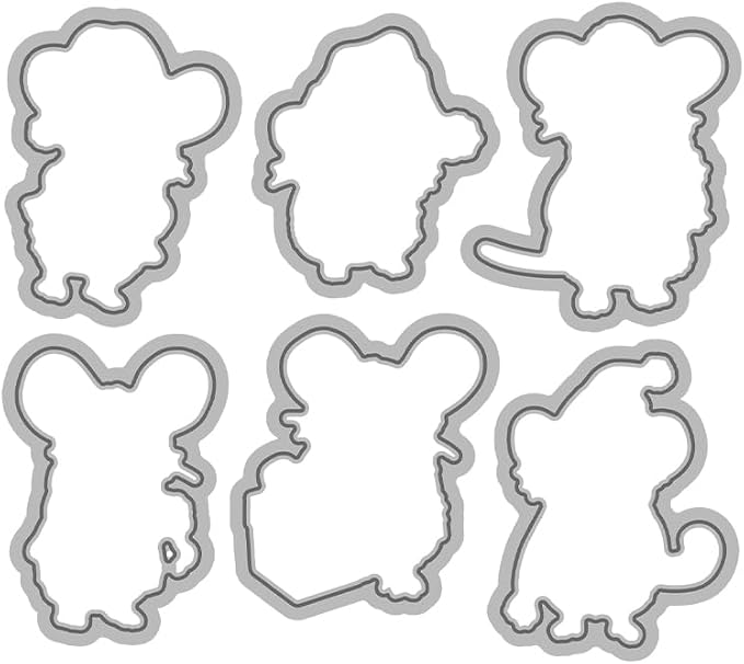 Clear Stamps and Metal Cutting Dies Set for Card Making Scrapbooking, DIY Craft Stamps and Dies Kit for Journaling, Albums, Greeting Cards, Holiday Cards, Birthday, Christmas (YX1494-S+D-1)