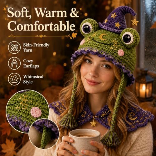 Fantasy Animal Hood Hat DIY Crochet Kit, Complete Crochet Starter Set