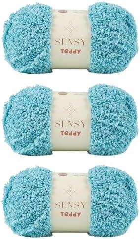 S Sensy Teddy - Micro Polyester Amigurumi Yarn 3 Skeins Mint 109 Yards 4 oz