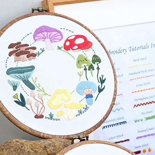 HAND U JOURNEY Basic Embroidery Kit, 28 Stitch Techniques