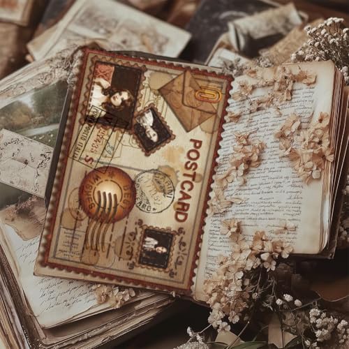 GLOBLELAND Postcard Cutting Dies for Card Making Postage Envelope Cut Die for DIY Scrapbooking Journal Embossing Paper Craft Decor