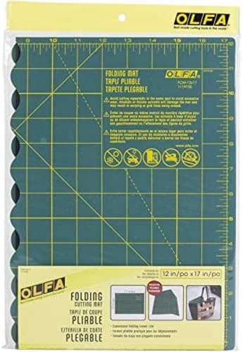OLFA 12x17" Folding Self-Healing Rotary Mat (FCM-12x17) - Triple-Layer