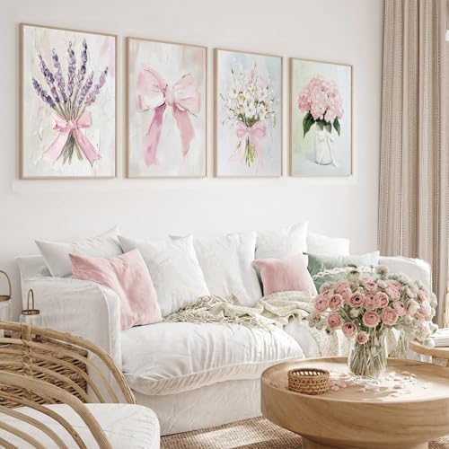 4 Pack Pink Diamond Art Kits for Adults, Diamond Painting Kits for Beginner