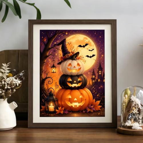 XTCIXAL Diamond Painting Halloween, Diamond Art Kits for Adults, 12x16 Inch