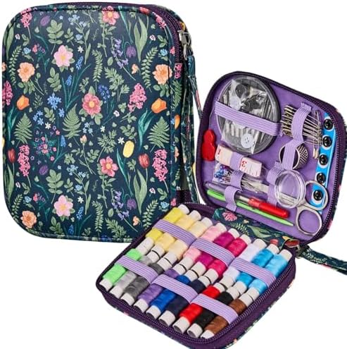 Bobode Travel Floral Basic Sewing Kit for Adults