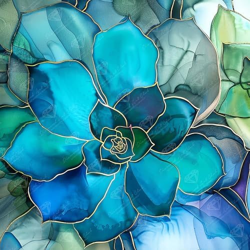 DIAMOND ART CLUB Shimmering Succulents Diamond Art Kits for Adults