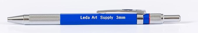 Leda Art Drafting Mechanical Pencil Set 3mm, Built-in Sharpener, 6 Refills