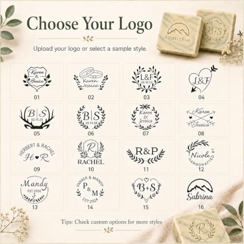 Custom Soap Stamp for Homemade Soap, DIY Branding Tool Gift for Soap Makers