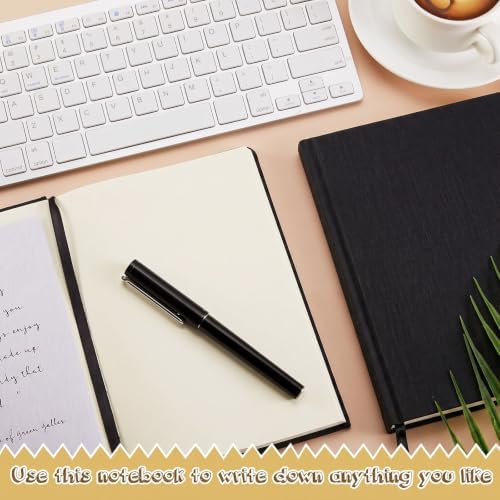Henoyso 4 Pcs A5 Blank Notebook Journal Hardcover Sketchbook, 8.3 x 5.7 in