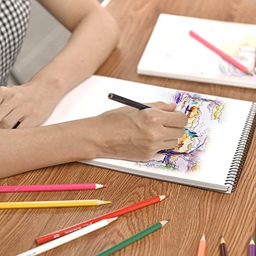 Sketch Book, 100 Pages (50 Sheets), Spiral Bound Artist Sketch Pad, Acid Free Drawing Paper for Drawing, Painting, Sketching or Doodling for Girls