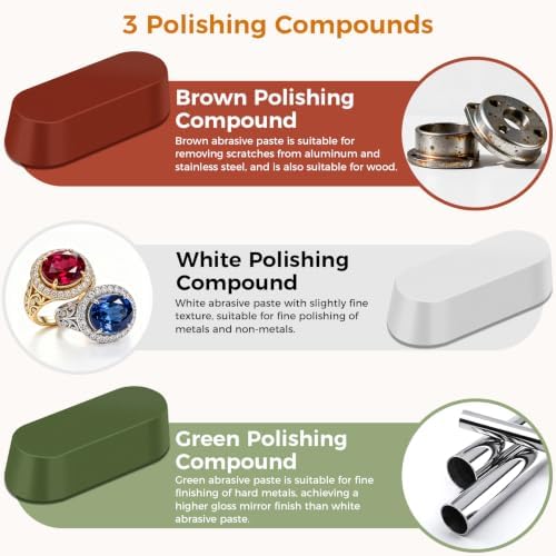 82PCS Buffing & Polishing Kit, 1/8" Shank Rotary Tool Accessories