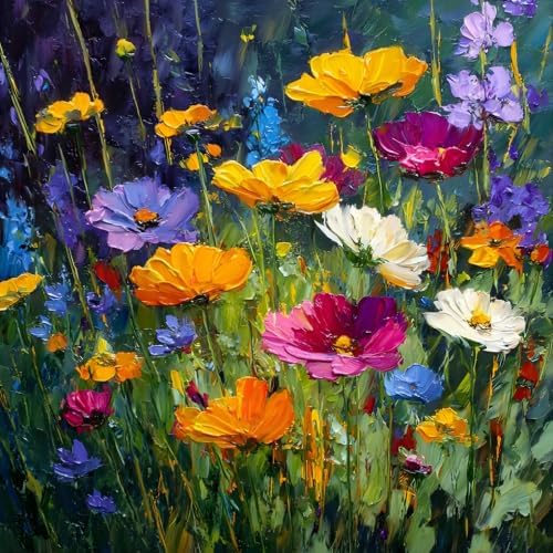 Flower Fields Diamond Art Kits for Adult Diamond Painting Kit for Beginner