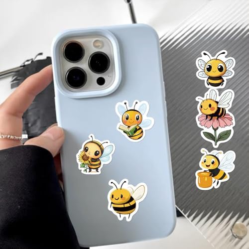 500Pcs Bee Stickers Waterproof Vinyl Decals