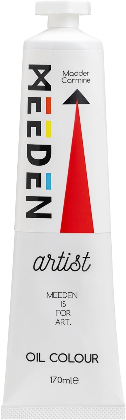 MEEDEN Artist Grade Oil Paint: Madder Carmine - 170ml/5.7oz Tube | Professional Art Paints and Supplies for Canvas Painting