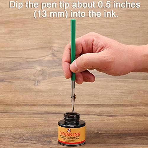 Ruling Pen for Masking Fluid, Perfect Fine Line Drawing, Technical Cartography and Calligraphy, Suitable Use with Drawing Ink, Indian Ink Gouache