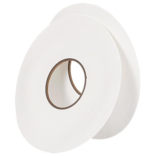 Tatuo 2 Rolls Double Sided Foam Tape for Mounting,1/8 Inch by 66 Feet,White