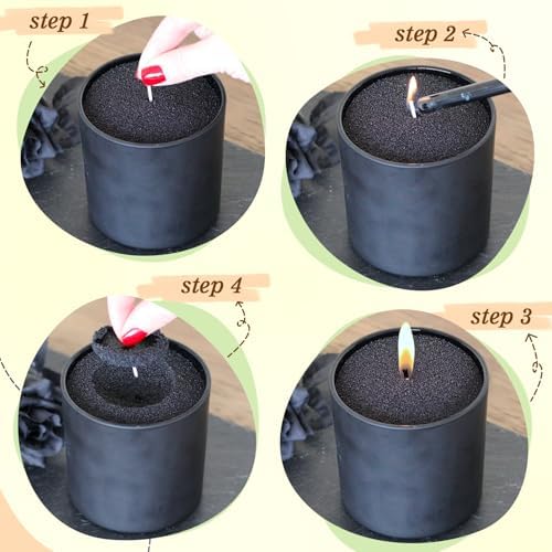Blingfun Snow Pearled Candle with Wicks,5 Colors of DIY Candle Sand kit,with Mixing Cup, Spoond etc.Refillable for Making Pearled Wax for Halloween Thanksgiving Christmas Wedding Party-1.3LB