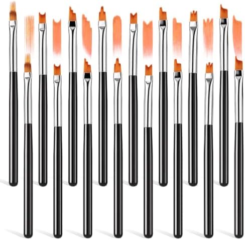 16 PCS Paintbrushes Nylon Art Paint Brushes with Detail