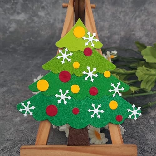 Lapoo Christmas Metal Cutting Die for Scrapbooking, 3D Backgrounds Frame Cutting Dies DIY Album Card Making Decor Paper Metal Die Cuts Party Wedding Decorations (Christmas Tree Layers 4.1 x 2.4 in)