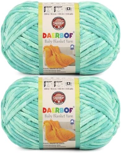 6 Super Bulky Blanket Yarn for Crocheting - Chunky Chenille Variegated Yarn