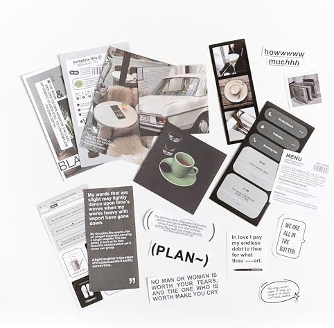 Alideco 200pcs Vintage Scrapbook Supplies Pack for Art Journaling Bullet Junk Journal Planners DIY Paper Stickers Craft Kits Notebook Collage Album Aesthetic Cottagecore Picture Frames (yehangxifei)