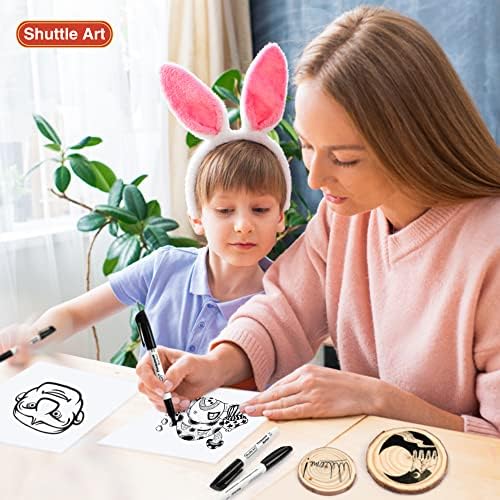 Shuttle Art Permanent Markers, 70 Pack Black Permanent Marker set,Fine Point, Works on Plastic,Wood,Stone,Metal and Glass for Doodling, Marking