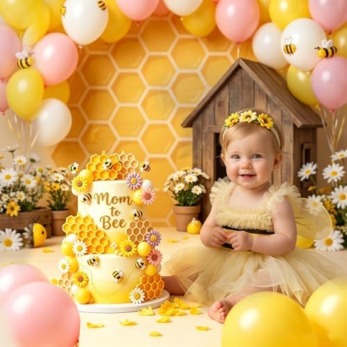 Bumble Bee Silicone Mold 4Pcs Honeycomb Sunflower Fondant Molds Beehive Candy Molds Honeybee Chocolate Mold for Chocolate Fondant Candy Cookies Cupcake Cake Sugar Dessert Ice Cube Soap Candle
