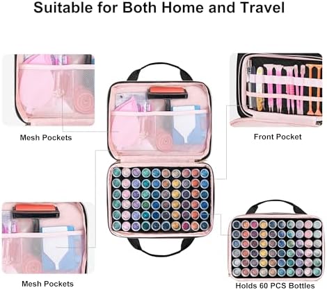 Leudes Diamond Art Storage Painting Case 60 Slots Bead Art Kits for Adults