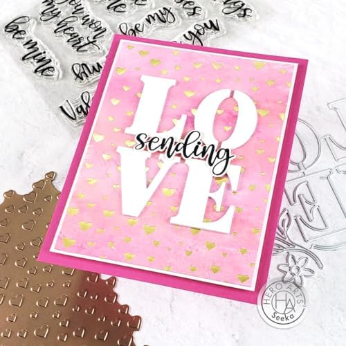 Hero Arts HF111 Hearts Hot Foil Plate