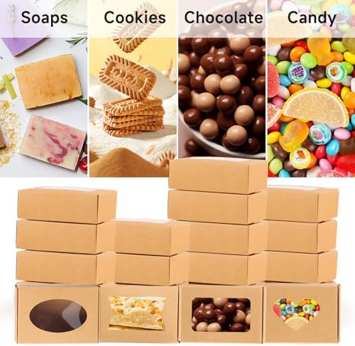 60 PCS Soap Boxes for Homemade Soap with 60 Gift Tags 64 Feet Jute Twine