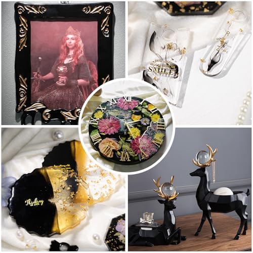 LET'S RESIN Black Epoxy Resin Pigment Paste,100ml High Concentrated | Epoxy Resin Color Pigment for Resin Art, Opaque Resin Dye for Resin Painting, River Table, Resin Jewelry Making, Coaster