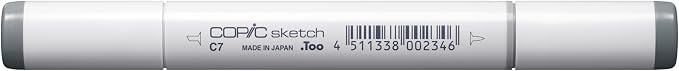 Copic Markers C7-Sketch, Cool Gray