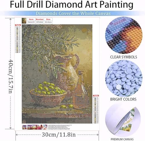 olive branch Diamond Art Kits for Adult Diamond Painting Kit for Beginner