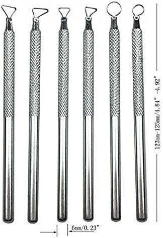 COMIART 6 PCS Sludge Pottery Clay Scraper Clay Sculpting Modelling Tools