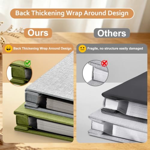 Large Photo Album Self Adhesive Scrapbook, 30 Sheets/ 60 Pages Photo Book for 4x6, 5x7, 8x10 Pictures, DIY Album for Birthday Gifts for Women Mom Wedding Baby Family Travel