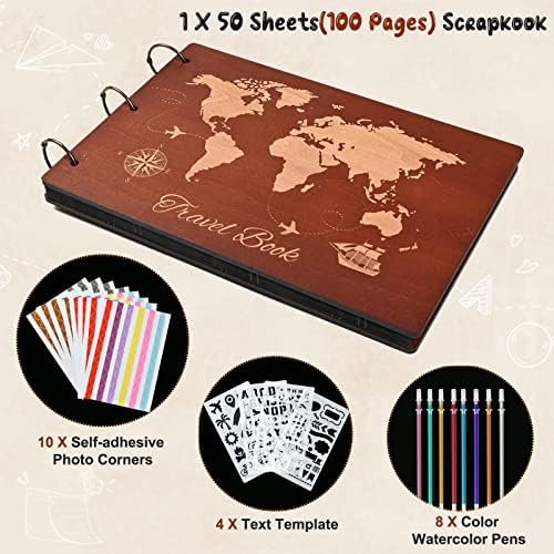 Giiffu Travel Scrapbook Album Photo Album Scrapbook