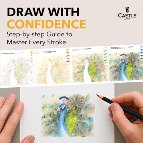 Castle Art Supplies 120 Watercolor Pencils for Adults - Professional Grade
