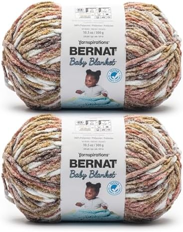Bernat Baby Blanket Yarn for Crocheting Soft, Tabby