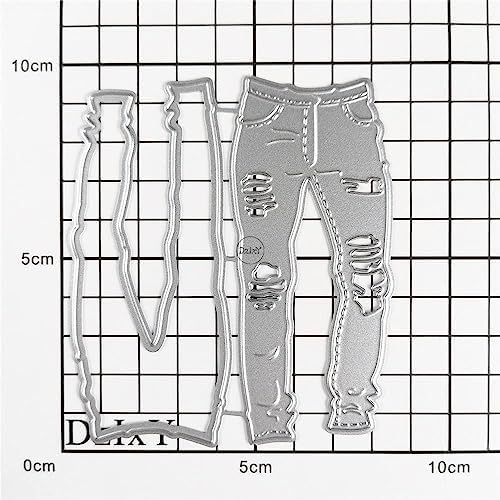 Shadow Jeans Metal Cutting Dies for Card Making
