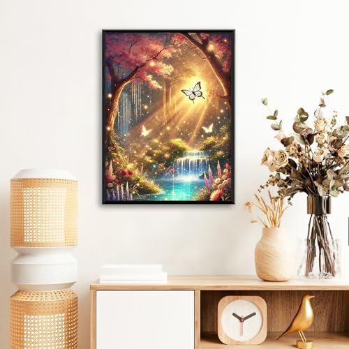 Landscape Diamond Art Kits for Adults Beginners 12x16 in, DIY Craft Gift