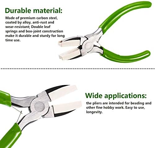Mudder 2 Pcs Jewelry Making Tool 6 in 1 Bail Making Plier, Blue and Green