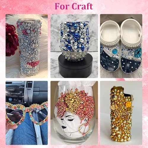 Flatback Nail Pearls Half Round Silver and Gold Nail Charms for Nails