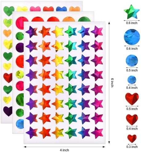 1710 Pcs Star Stickers for Kids Reward, Small Sparkly Holographic Sticker for School Classroom Student Teacher Supplies Behavior Reward Chart and DIY Decoration