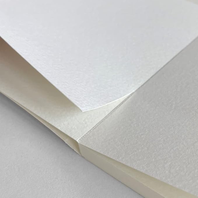 2 Packs Tearable Square 3.9X3.9 300gsm Portable Watercolor Paper Pad Journal 40pgs (20 Sheets Front Back 2 Textures) Travel Size for Calligrapher Watercolour Sketch Book Notebook White