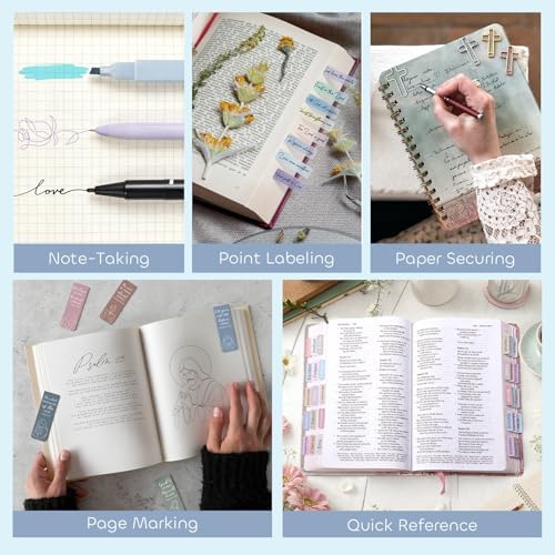 XKDOUS Bible Study Supplies, Bible Journaling Kit with Highlighters，Morandi
